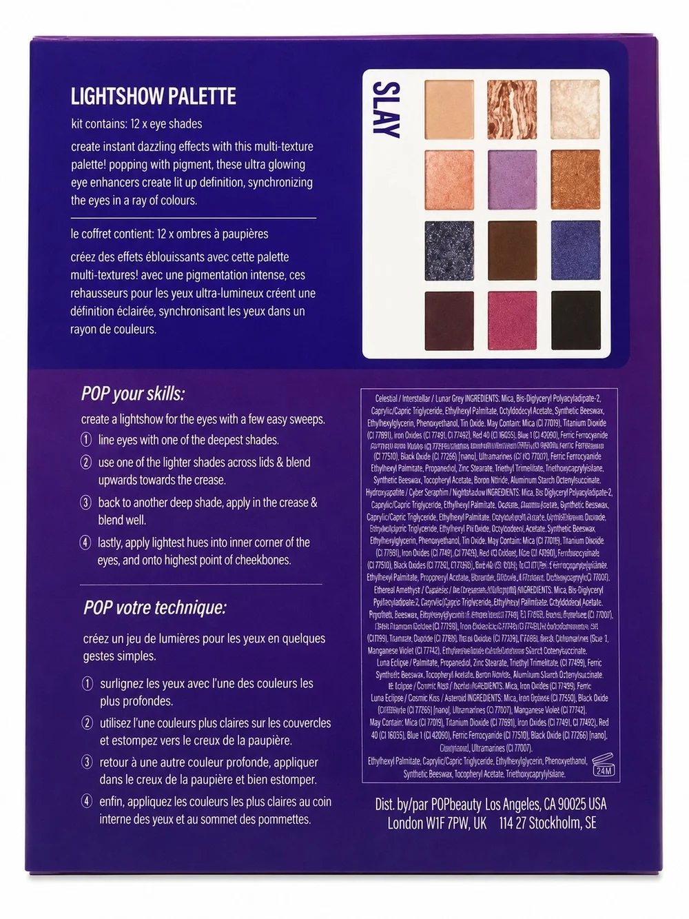 pop Beauty Lightshow Palette Eyeshadow - Slay